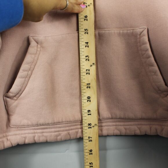 Set Active Sweatshirt Womens Small Half Zip Pullover Light Pink Cropped Gym Yoga - Picture 10 of 11